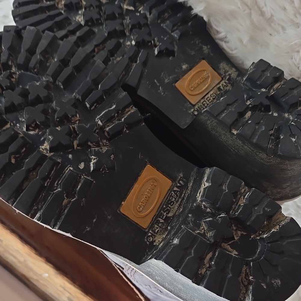 Carolina 8" Elm Waterproof Leather Logger WorkBoots US 9M EH Rated - Picture 9 of 10